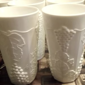 Set of 8 tea water glasses